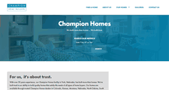 Desktop Screenshot of championhomesyork.com